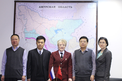 Состоялась рабочая встреча руководителя Управления Роспотребнадзора по Амурской области О.П.Кургановой и Начальника Хэйхэского управления инспекционно-карантинной службы Яо Дэхай