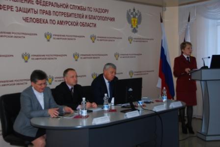 Пресс-релиз «Подведены итоги работы Управления Роспотребнадзора по Амурской области и ФБУЗ «Центр гигиены и эпидемиологии в Амурской области» за 2014 год