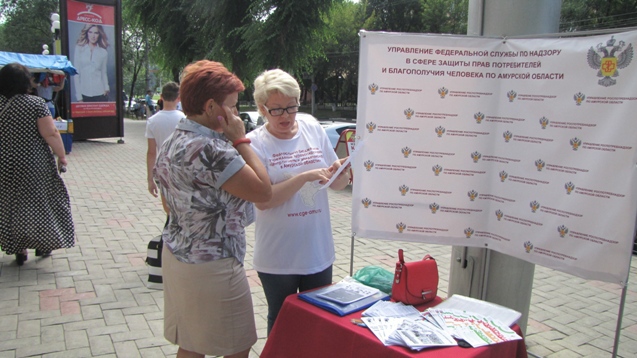 Готовимся к школе. Выездное консультирование потребителей на «Школьной ярмарке»