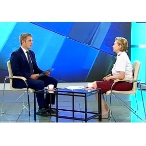 Готовимся к школе. Как правильно выбрать школьную форму, ранец и обувь в интервью ГТРК Амур  рассказала помощник руководителя Управления Роспотребнадзора по Амурской области Наталья Саблук 